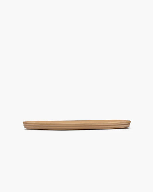 Plat de service ovale S Clay Dune