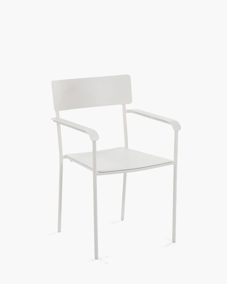 Chaise d'extérieur avec accoudoir S August Sable