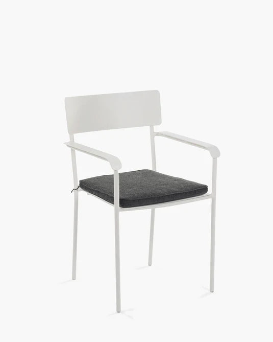 Chaise d'extérieur avec accoudoir S August Sable