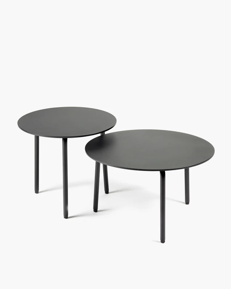 Table d'appoint d'extérieur S August Noir