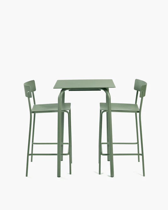 August Green Outdoor High Dining Table