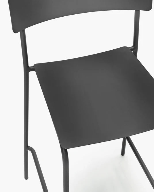 Chaise haute d'extérieur August Noir