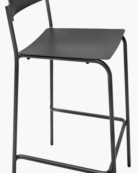 Chaise haute d'extérieur August Noir