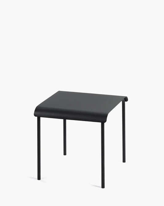 August Black Outdoor Stool
