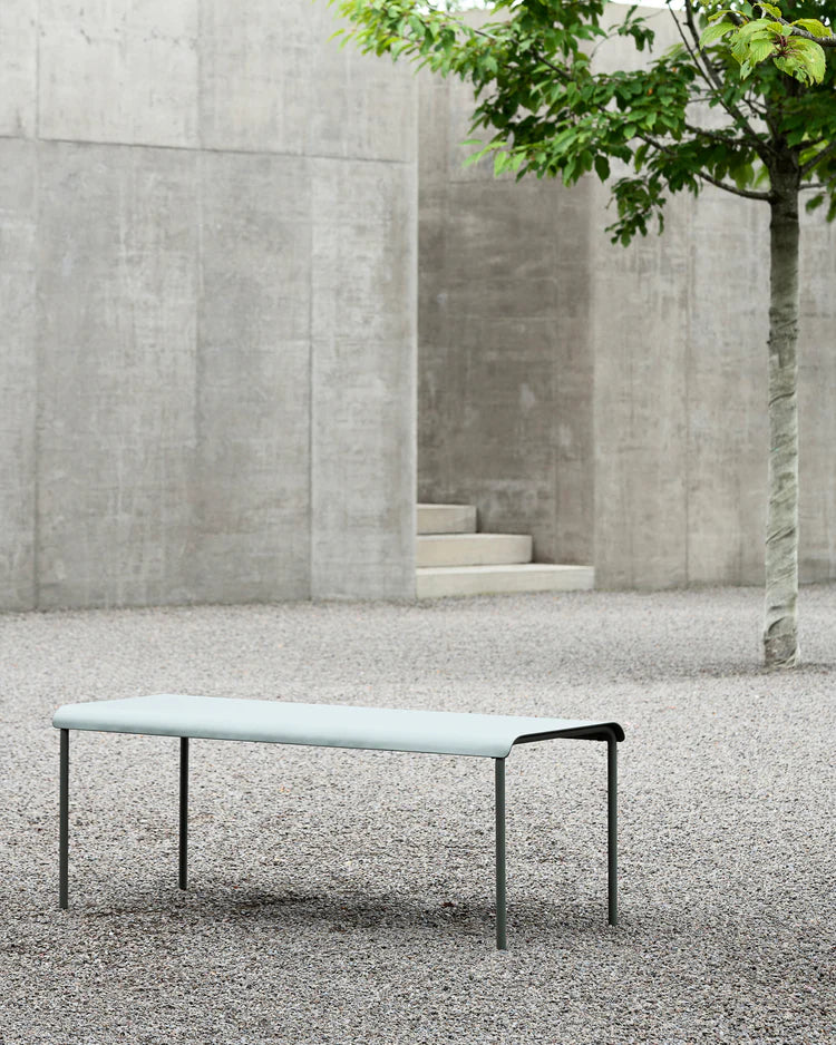 August Green Outdoor Bench