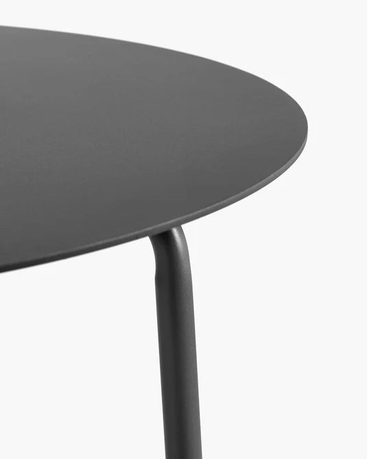 Table de manger d'extérieur L August Noir