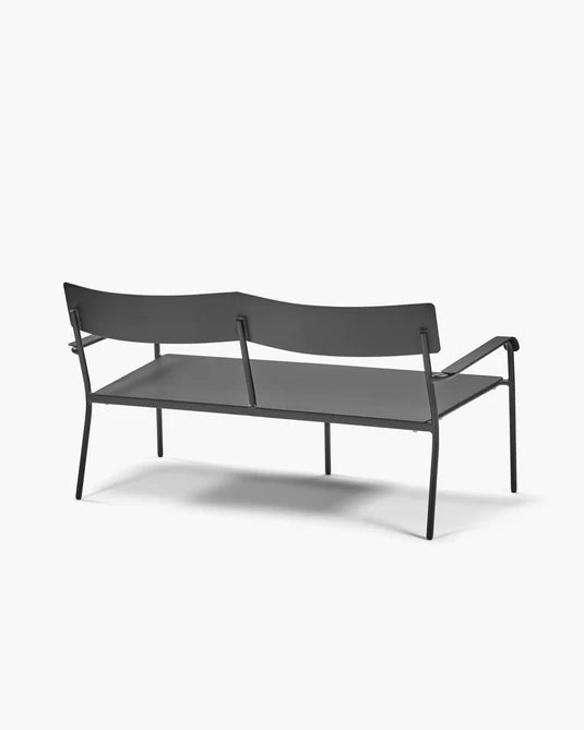 August Black Outdoor Sofa