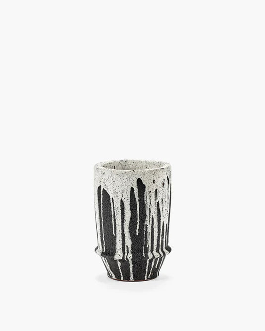 Jardinière 02 S blanc cassé/brun foncé