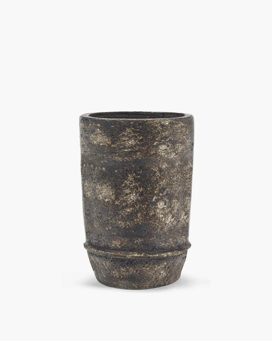 Planter 02 L dark brown Dune