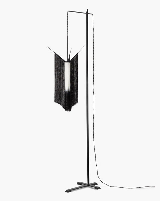 Chan 2 black/white floor lamp