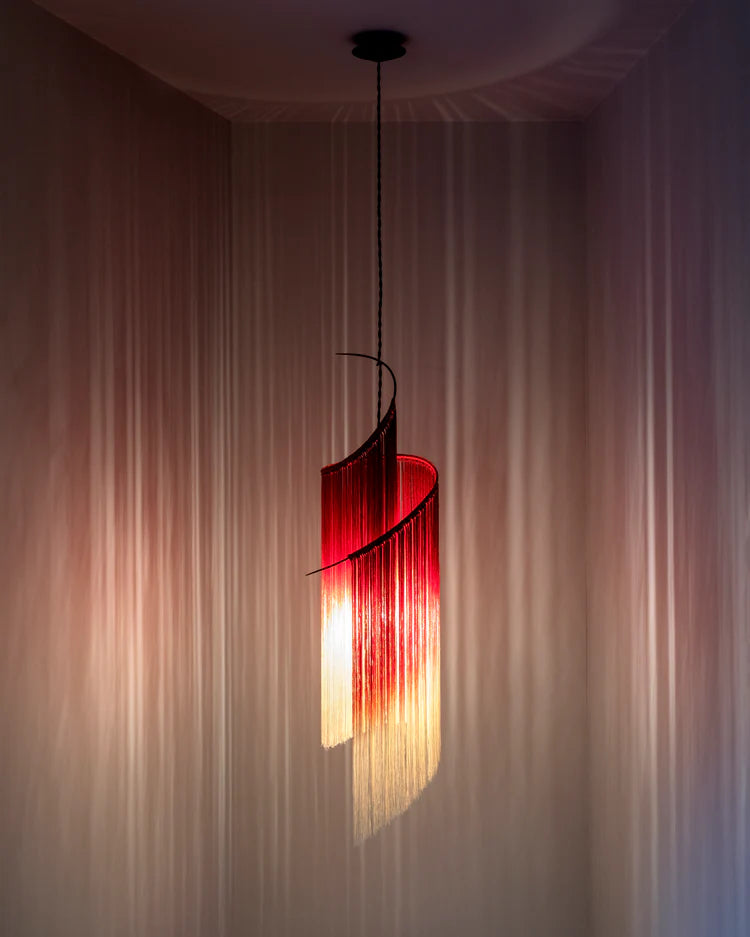 Pendant scarlet/cream Rey 1