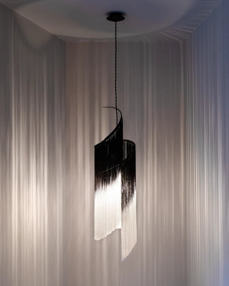 Rey 1 black/white pendant light