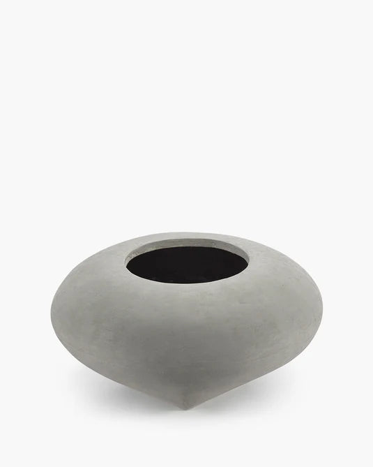 Vase avec tube en verre 06 béton Josephine