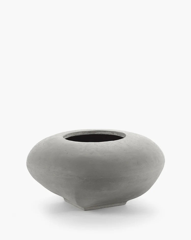 Vase avec tube en verre 06 béton Josephine