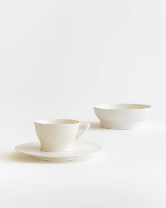 Ensemble complet 24 pièces blanc cassé Ra