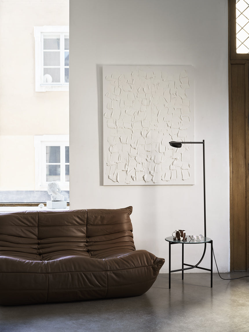 Lampe + Table Igram verre blanc