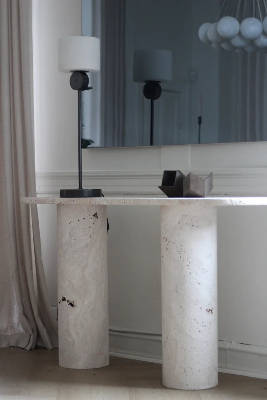 Kubé 2 bruine eiken console