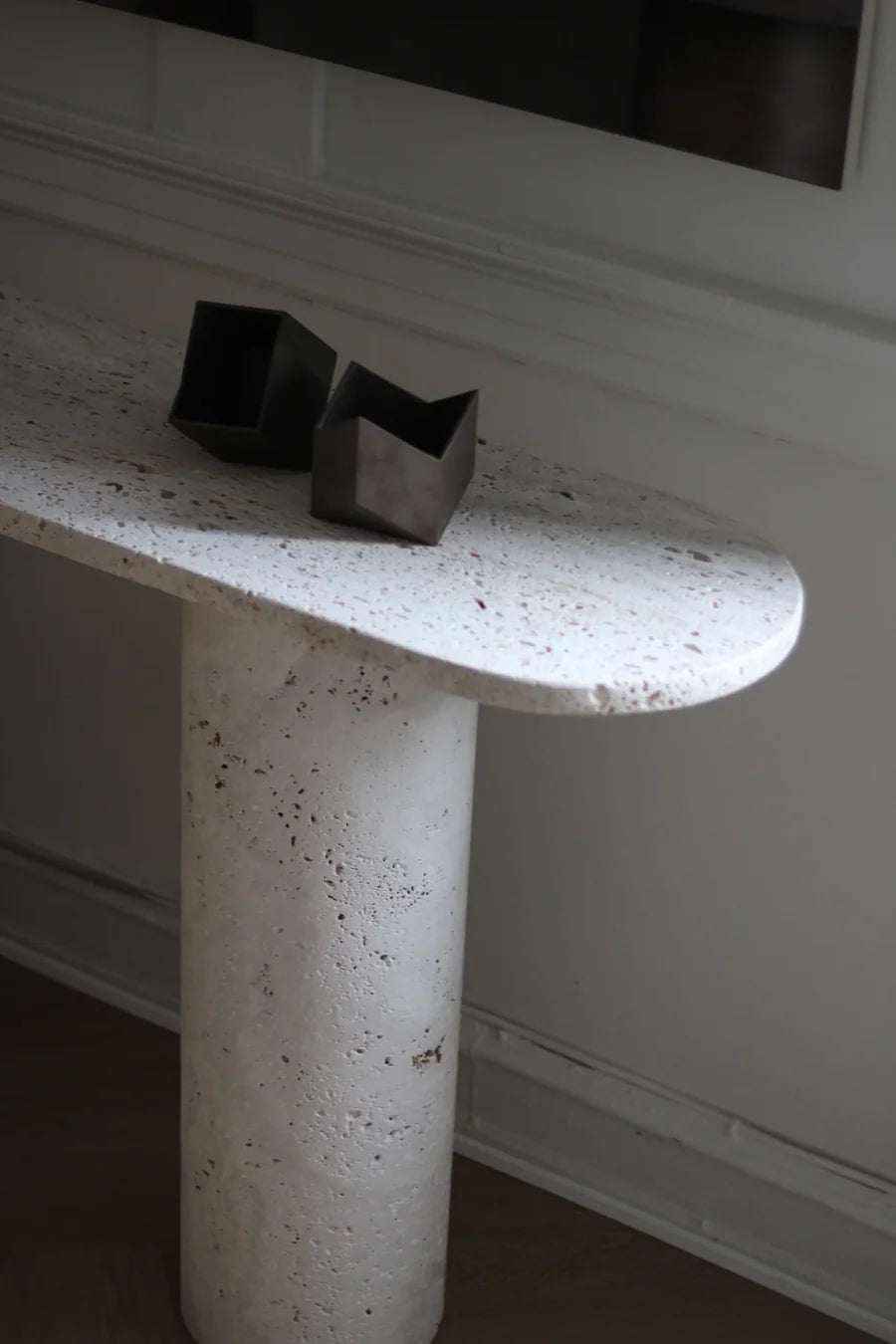 Kubé 2 bruine eiken console