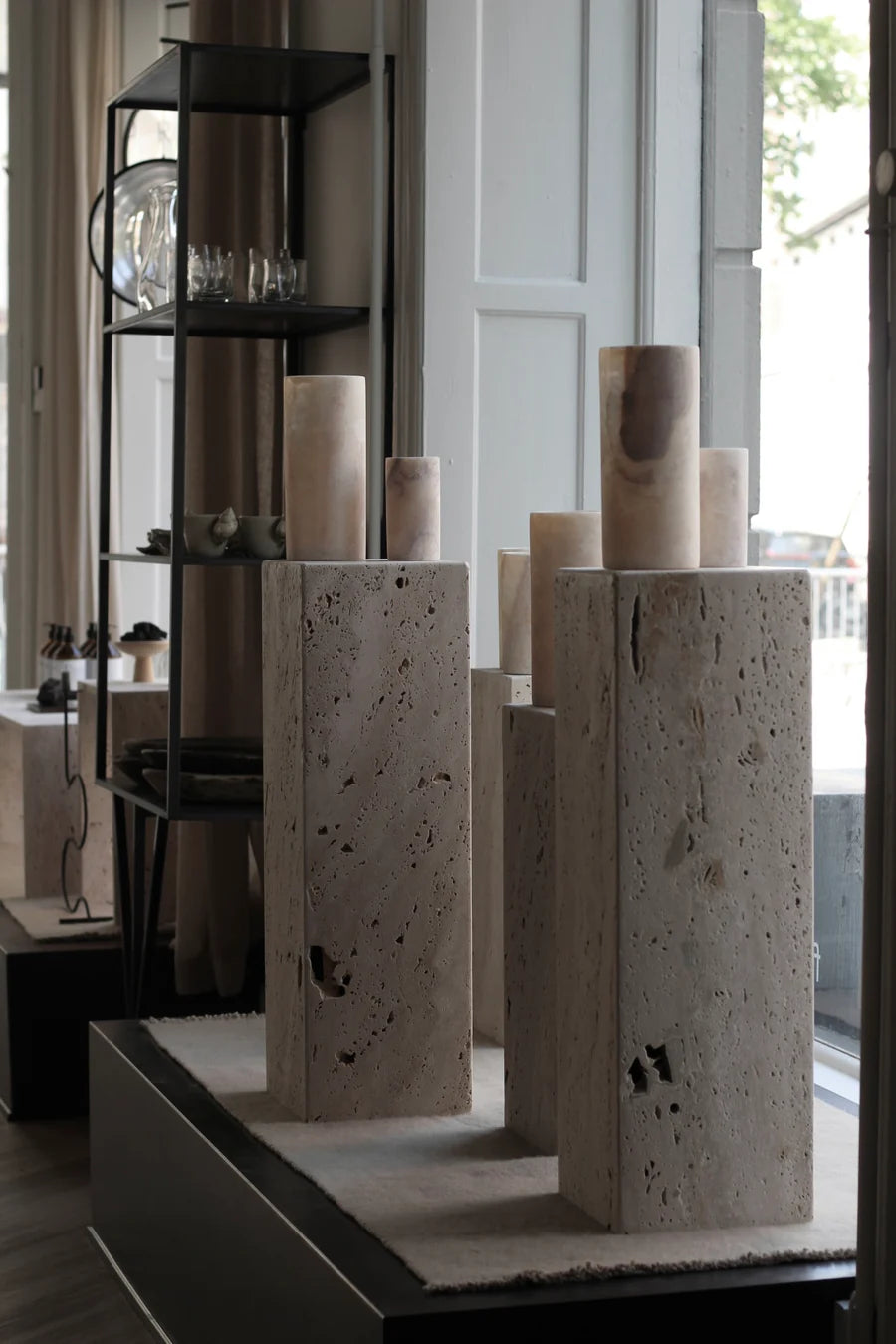 Kubé 2 bruine eiken console