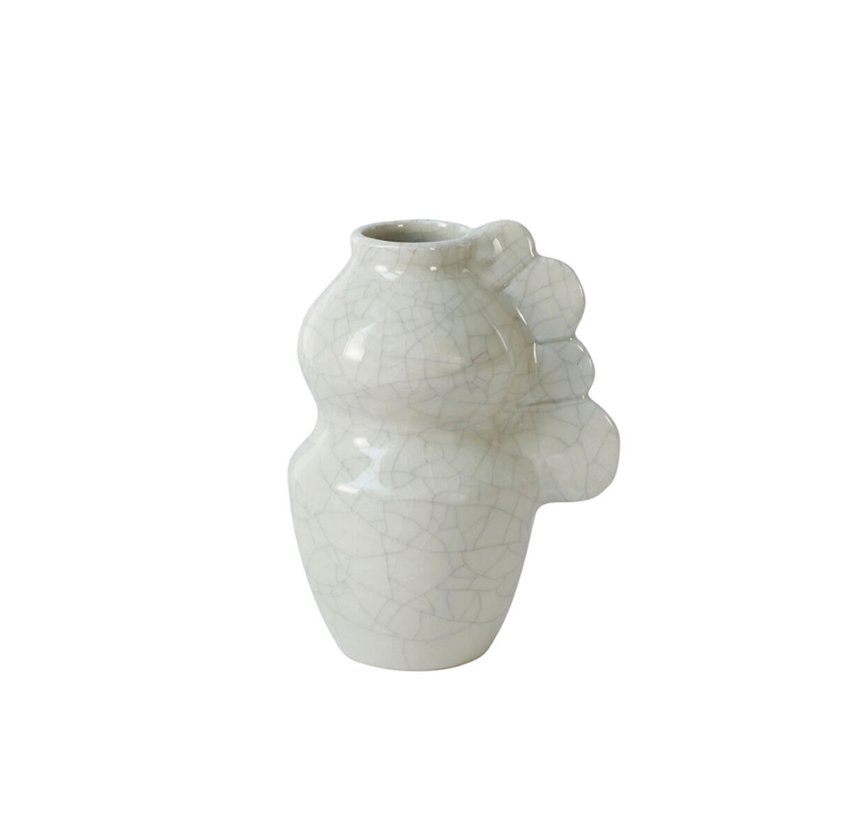 Medea Vase Crackle Quartz