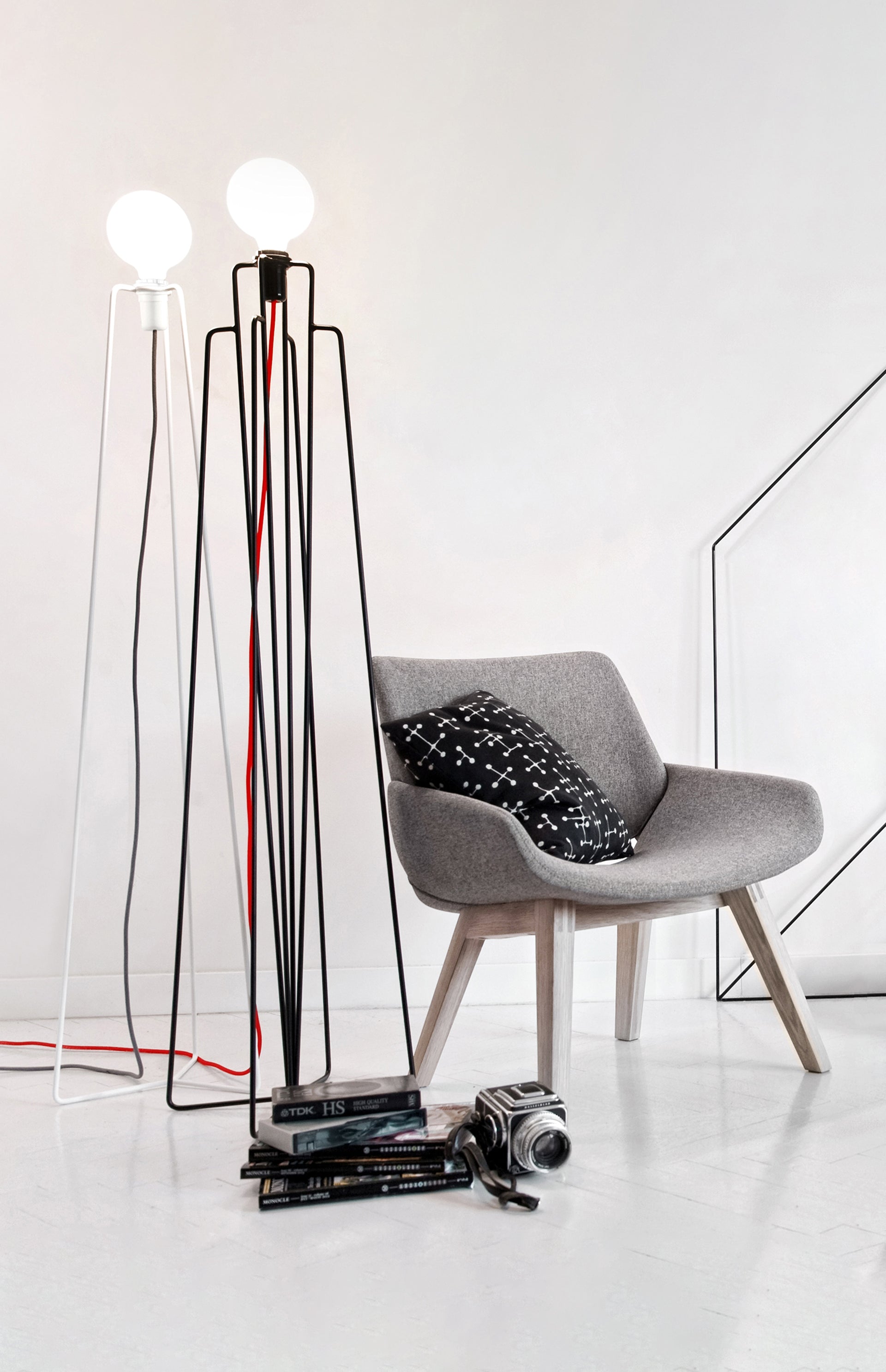 M3 zwarte vloerlampen