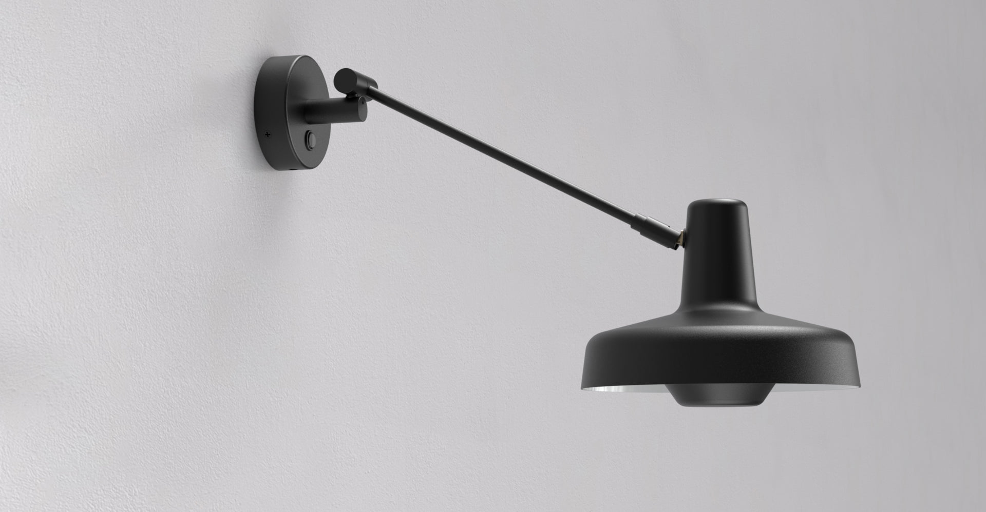 Arigato witte korte muur