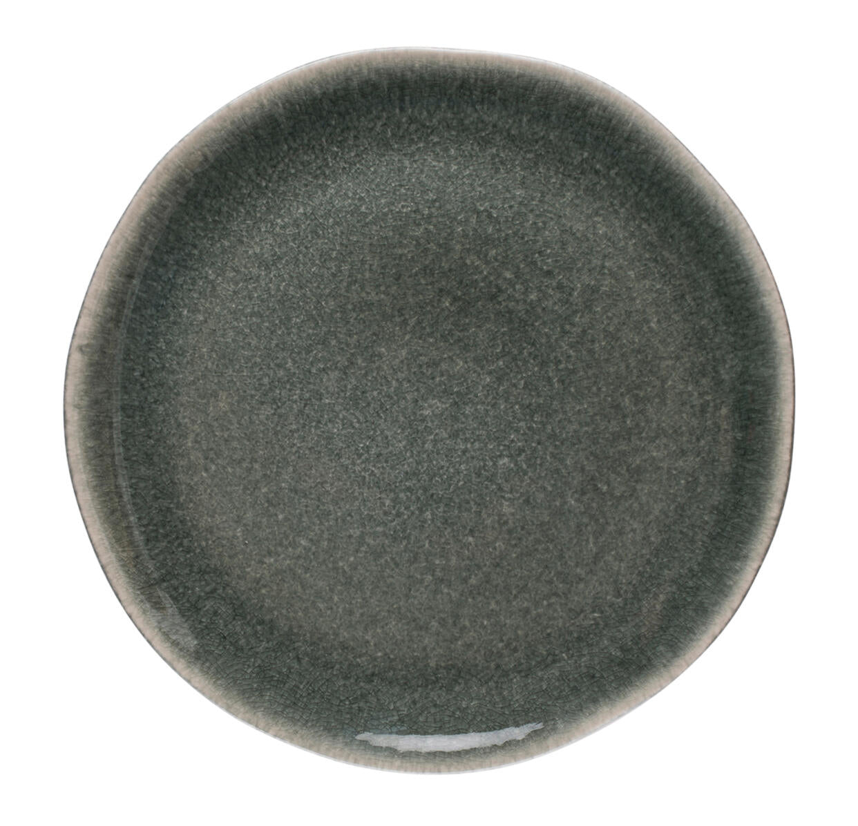 Assiette XL Maguelone Orage uni