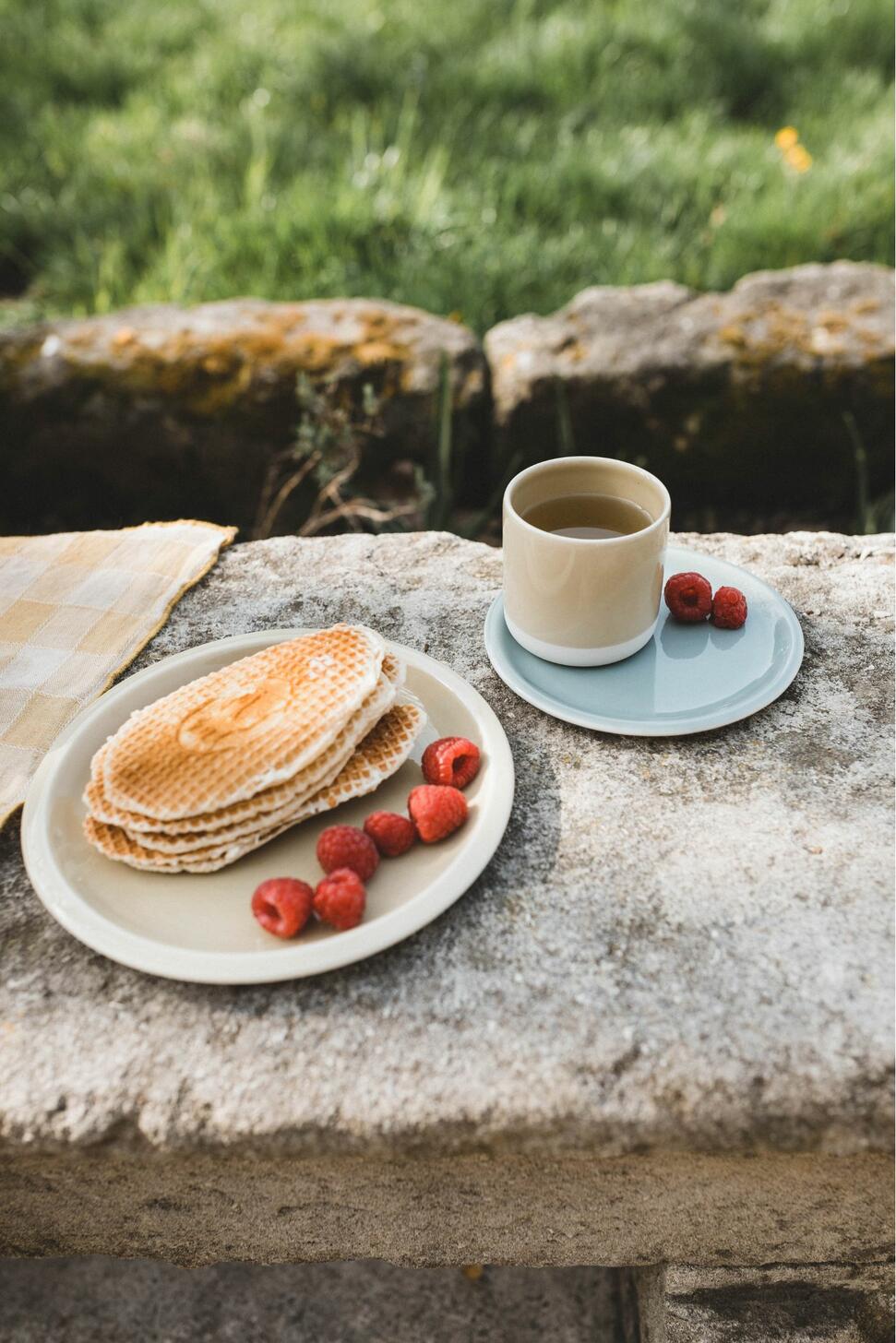 Plate S Cantine Green Clay