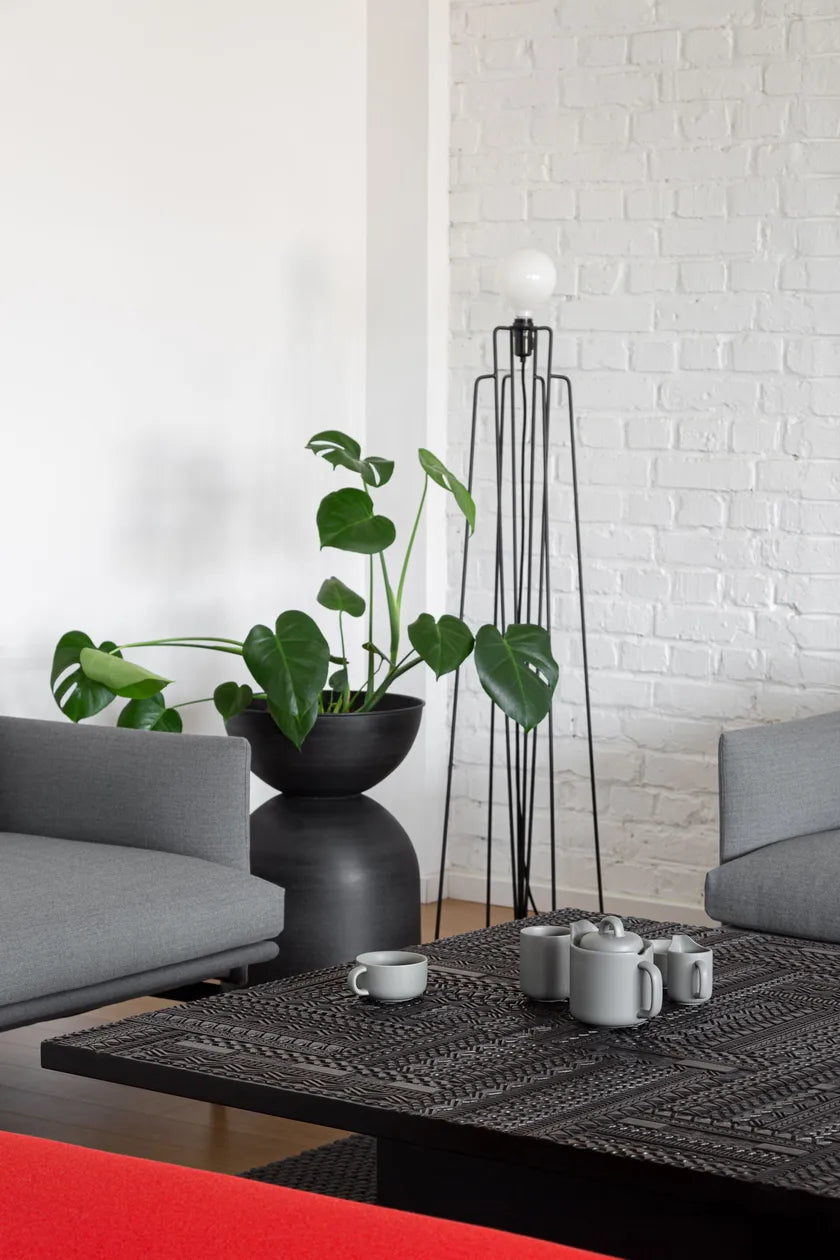 M1 zwarte vloerlampen