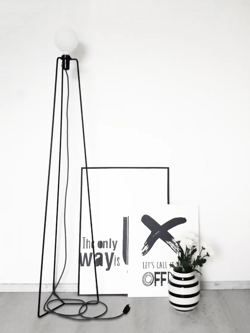 M3 zwarte vloerlampen