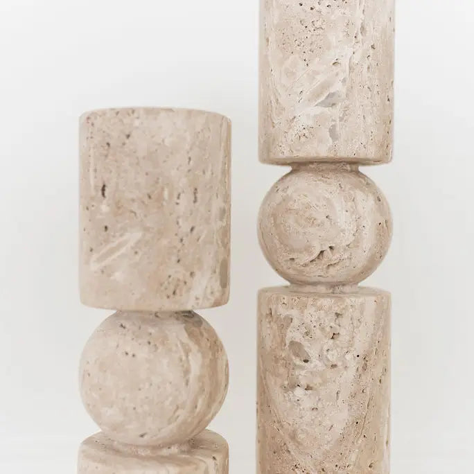 Bougeoir double Travertino