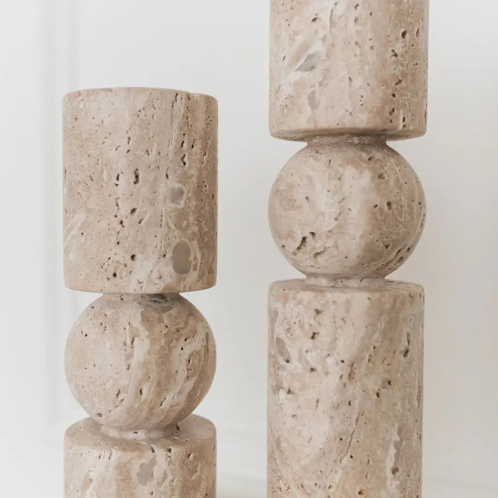 Bougeoir double Travertino