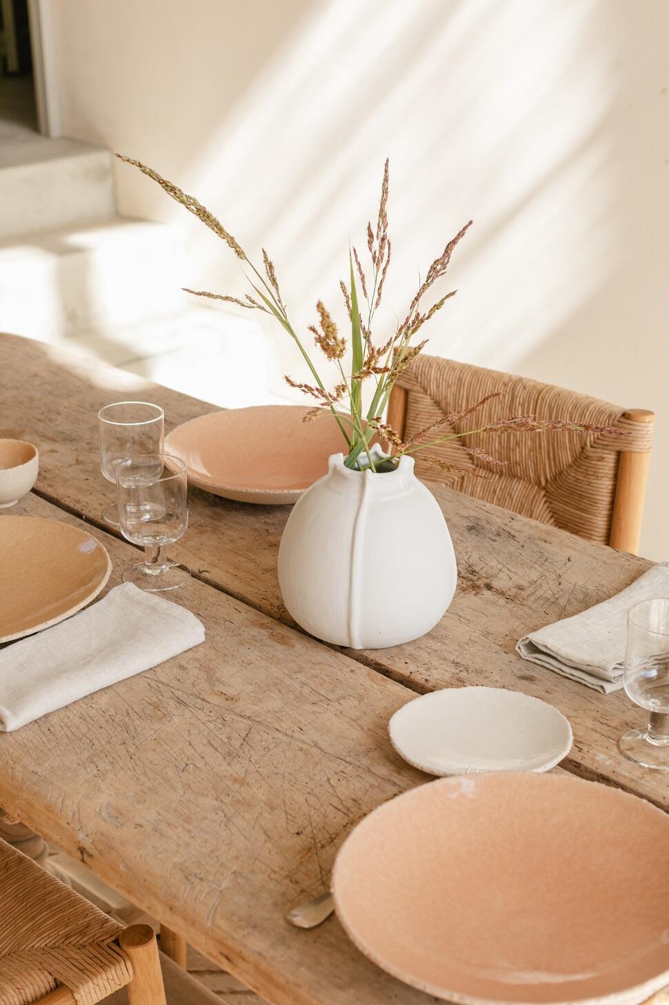 White Seed Vase