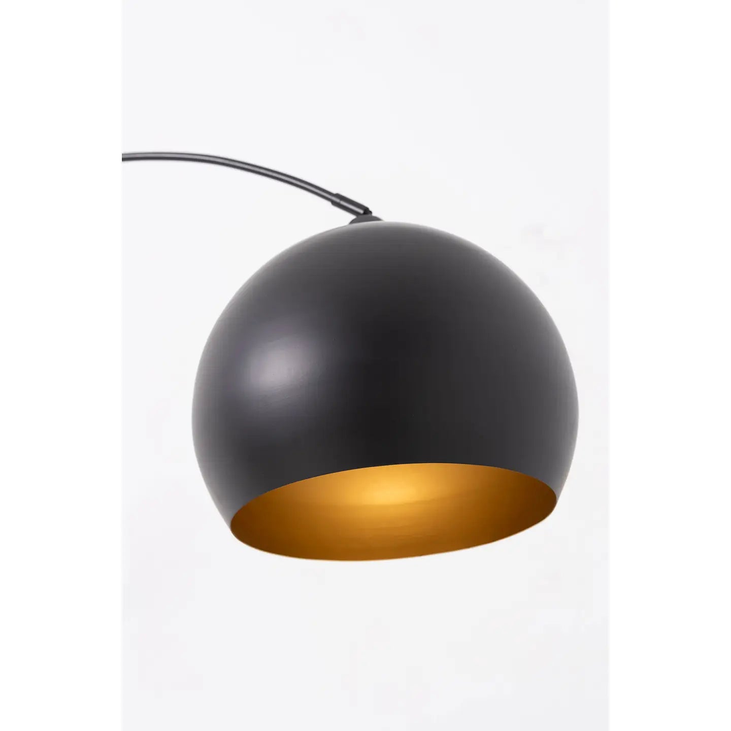 Zwarte boog vloerlamp