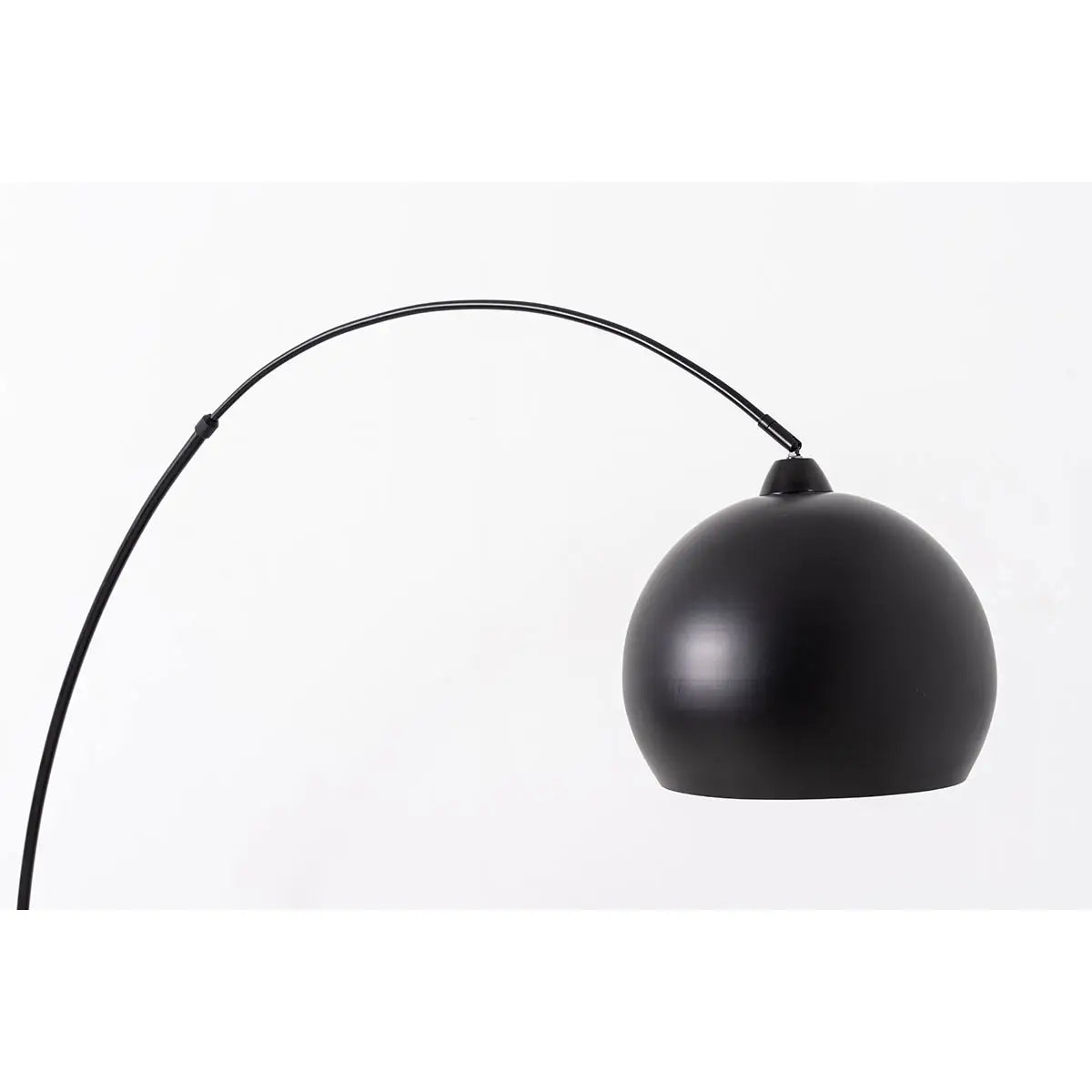Zwarte boog vloerlamp