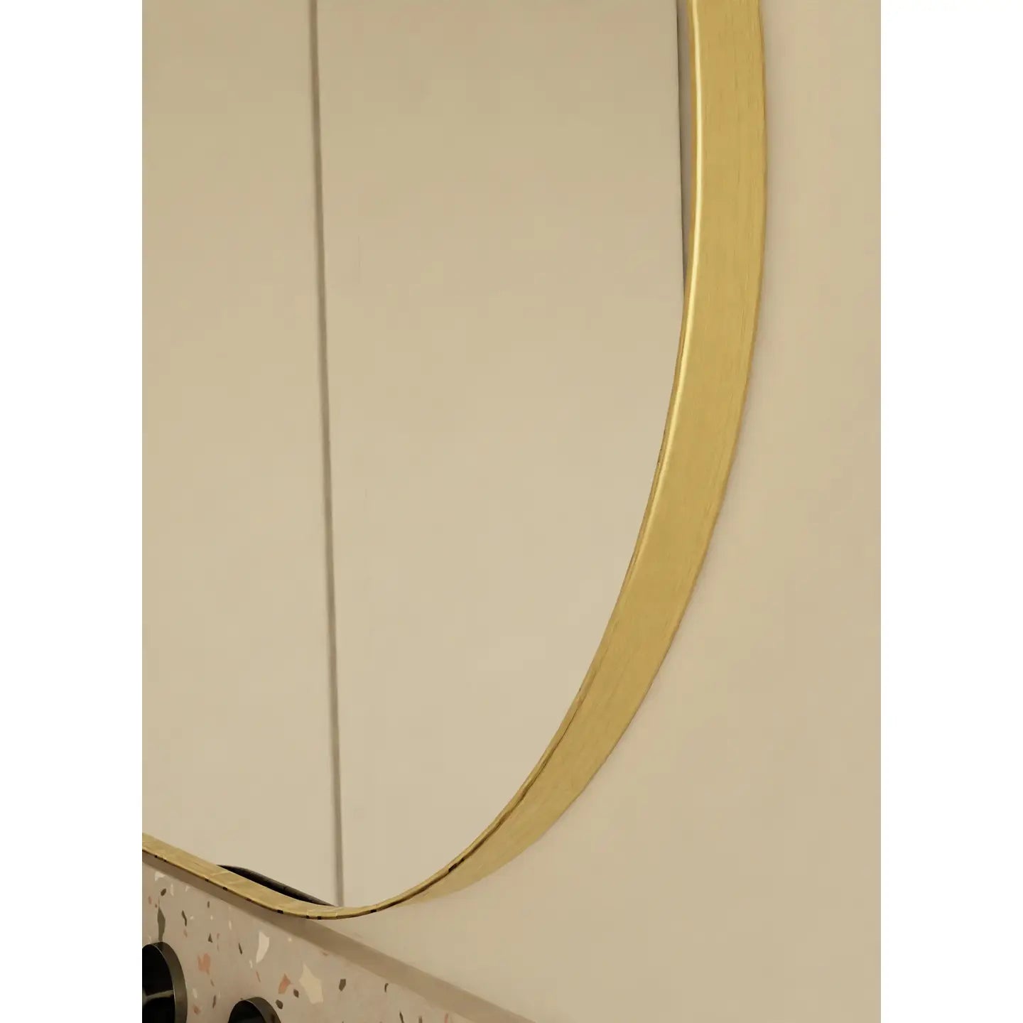 Ovalo gold mirror