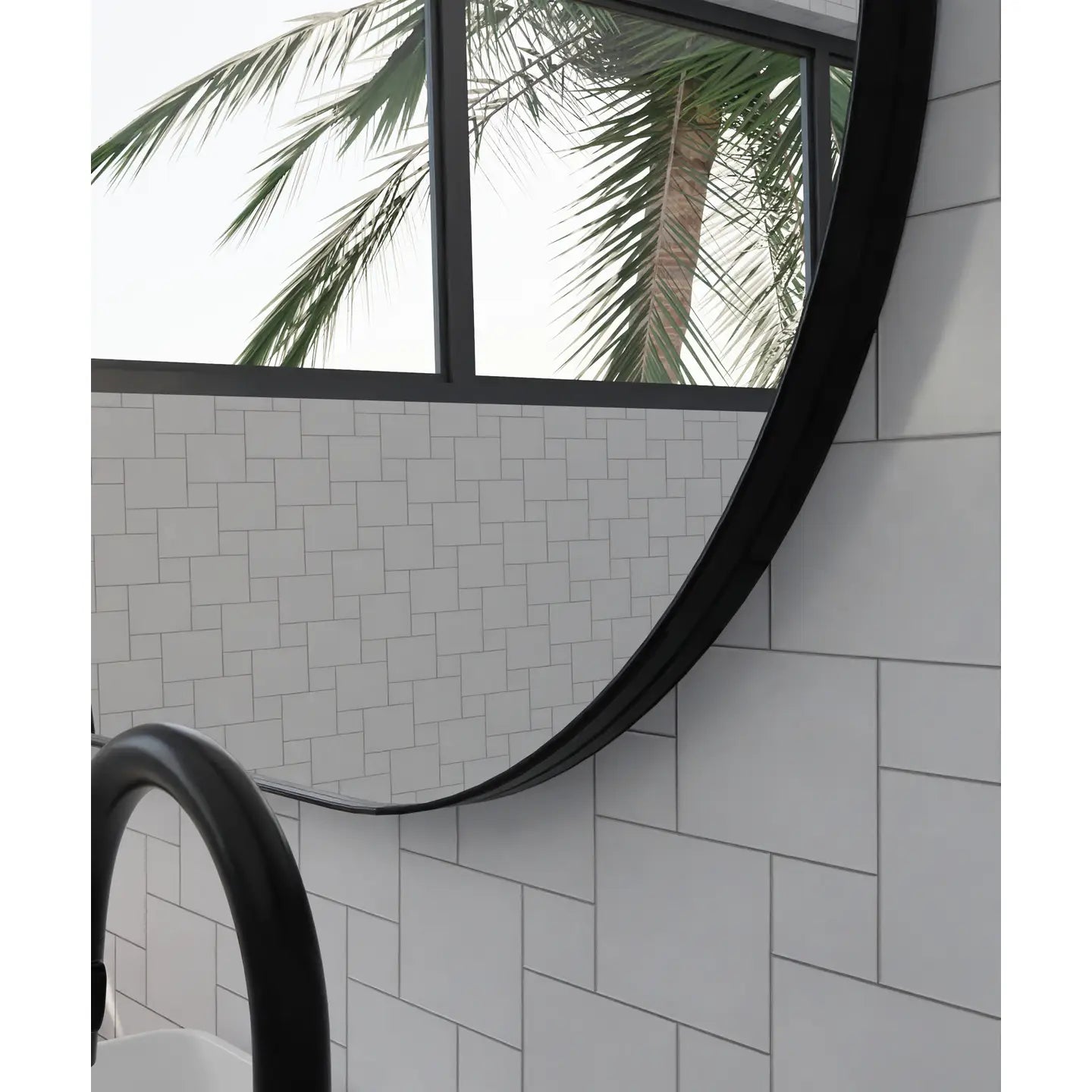 Miroir Ovalo noir