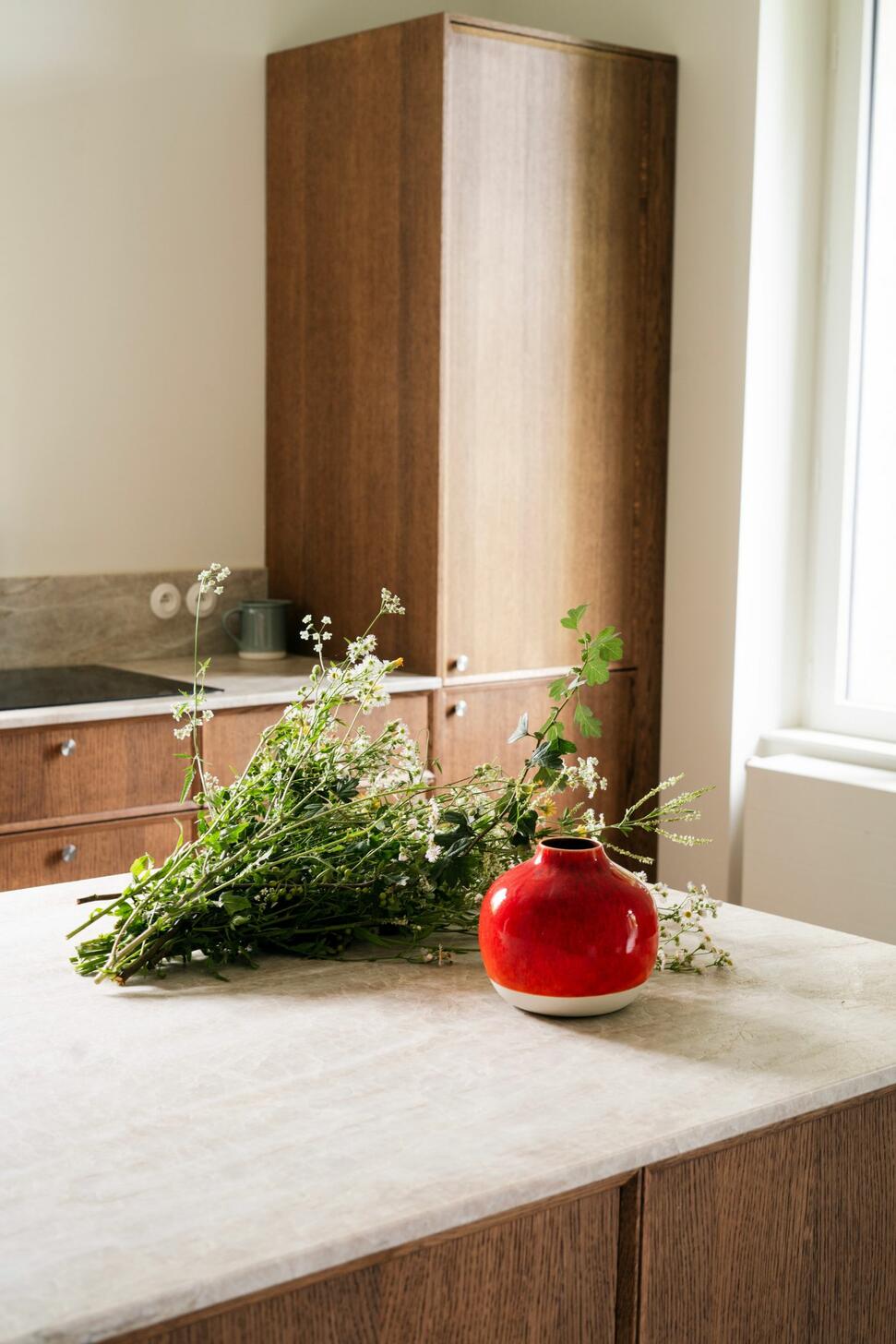 Orange Medlar Vase