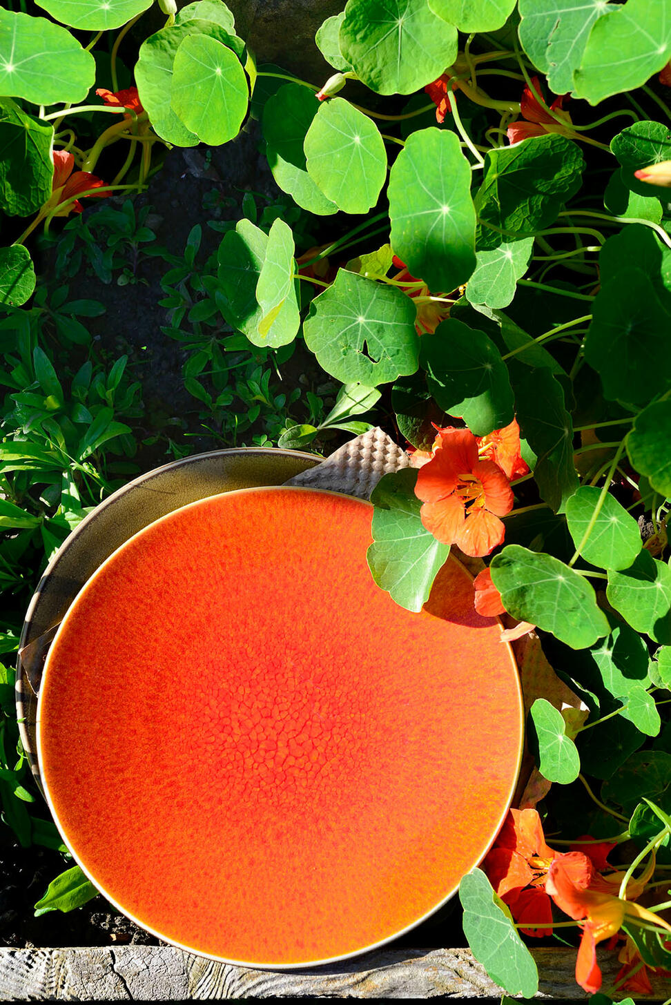 XL Orange Tourron Plate