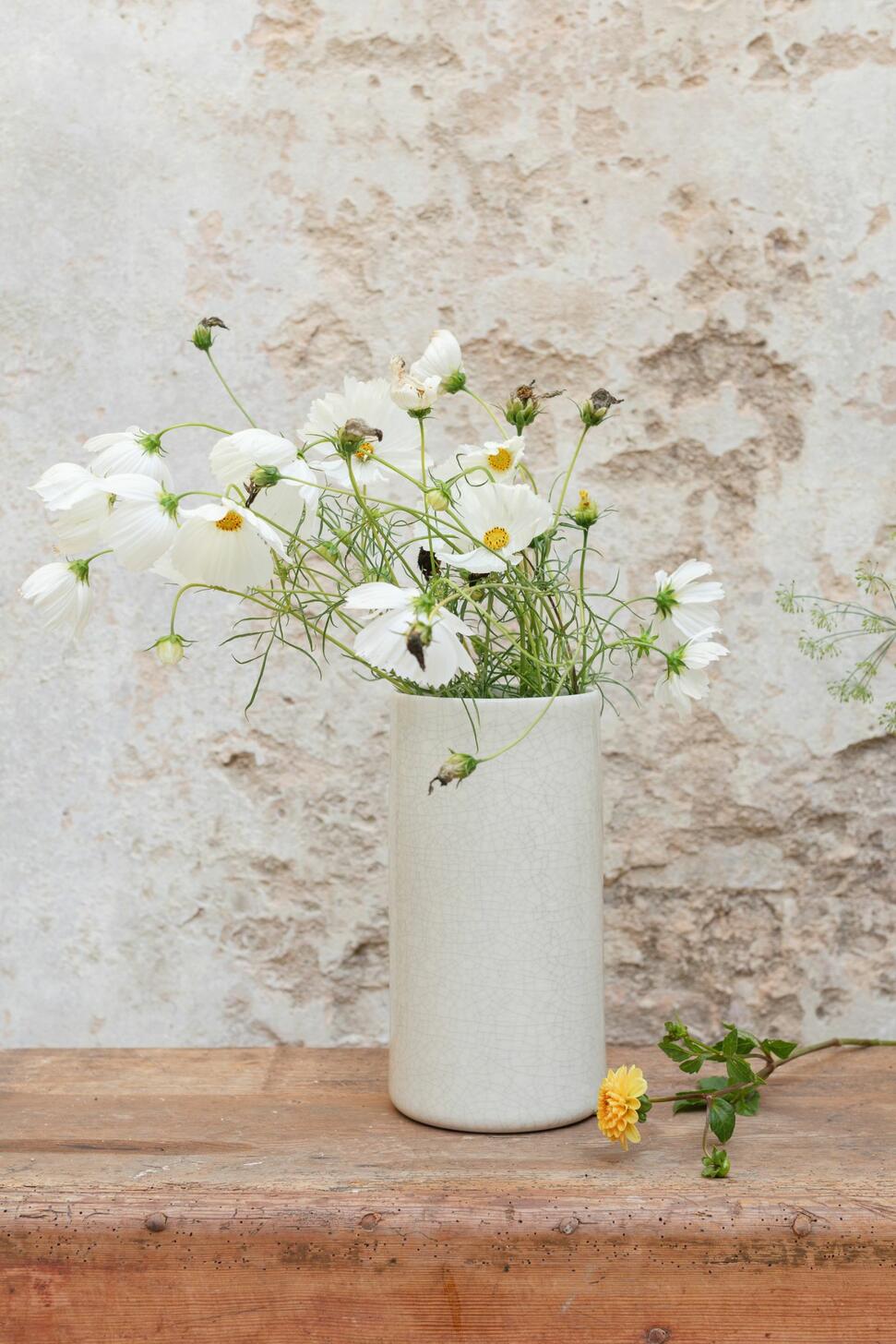 Craquelé kwarts handvat vaas