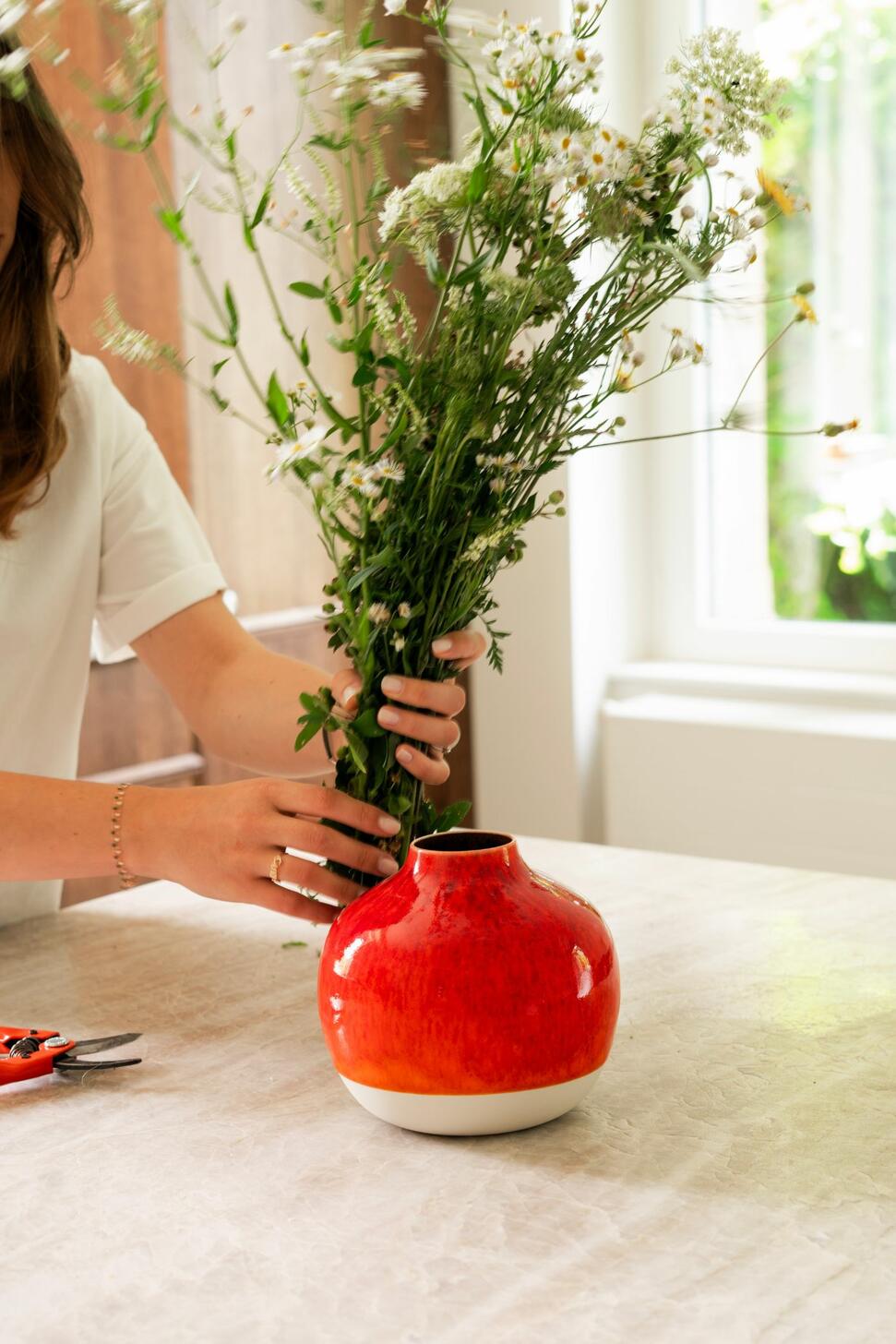 Orange Medlar Vase