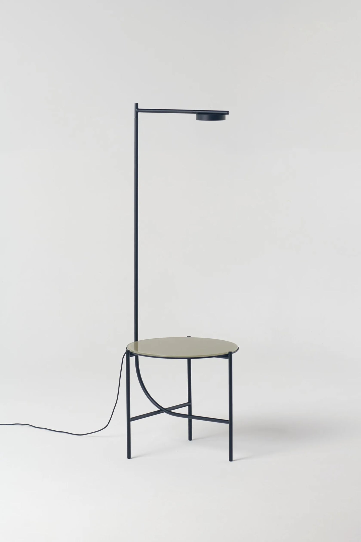 Lampe + Table Igram verre beige