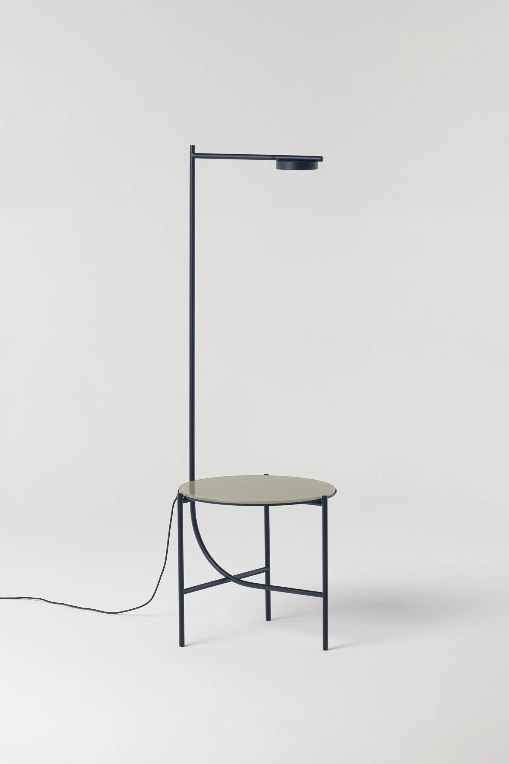 Igram lamp + tafel in beige glas