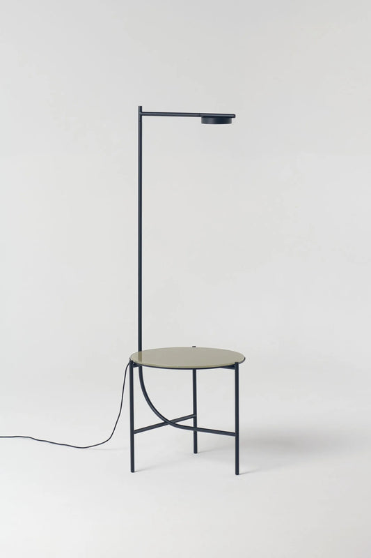 Lampe + Table Igram verre beige