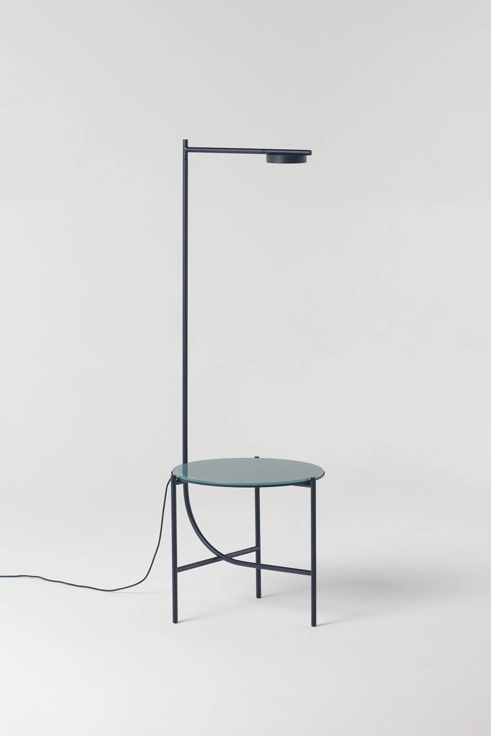 Igram lamp + tafel in grijs glas