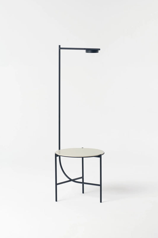 Lampe + Table Igram verre blanc