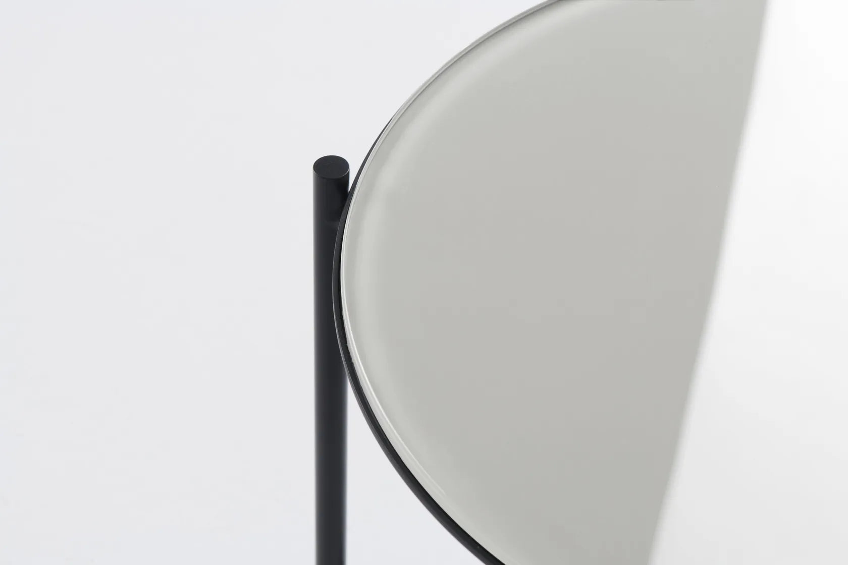 Igram lamp + tafel wit glas