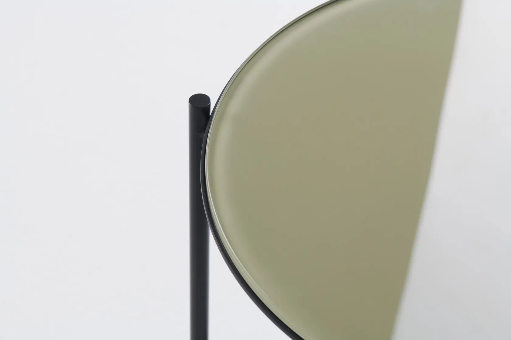 Igram lamp + tafel in beige glas