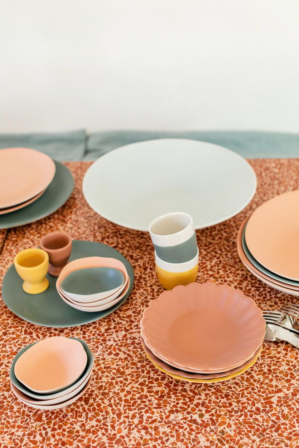 Assiette L Jardin de Maguelone Rhubarbe