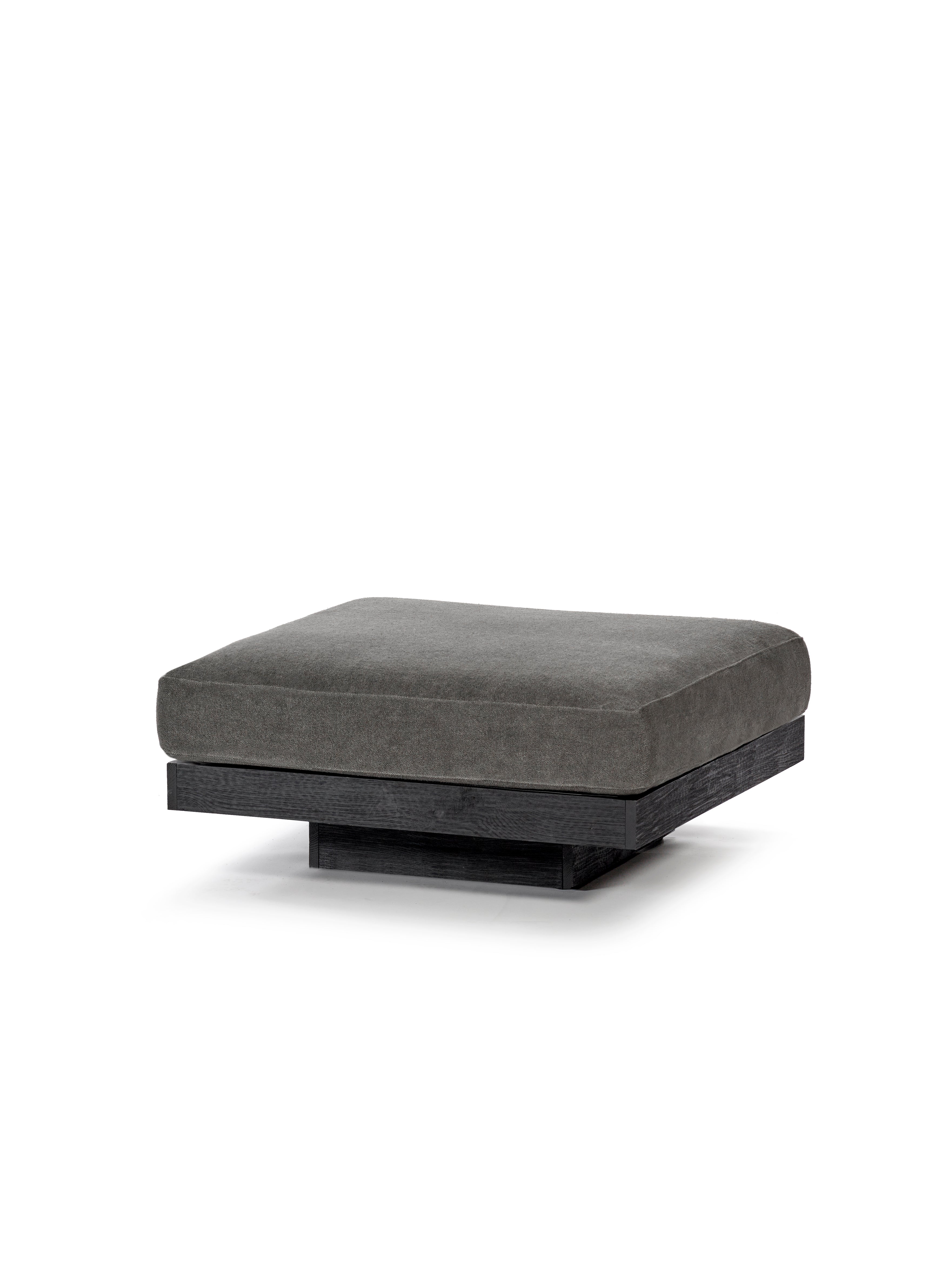Rudolph Beige Smoke Ottoman